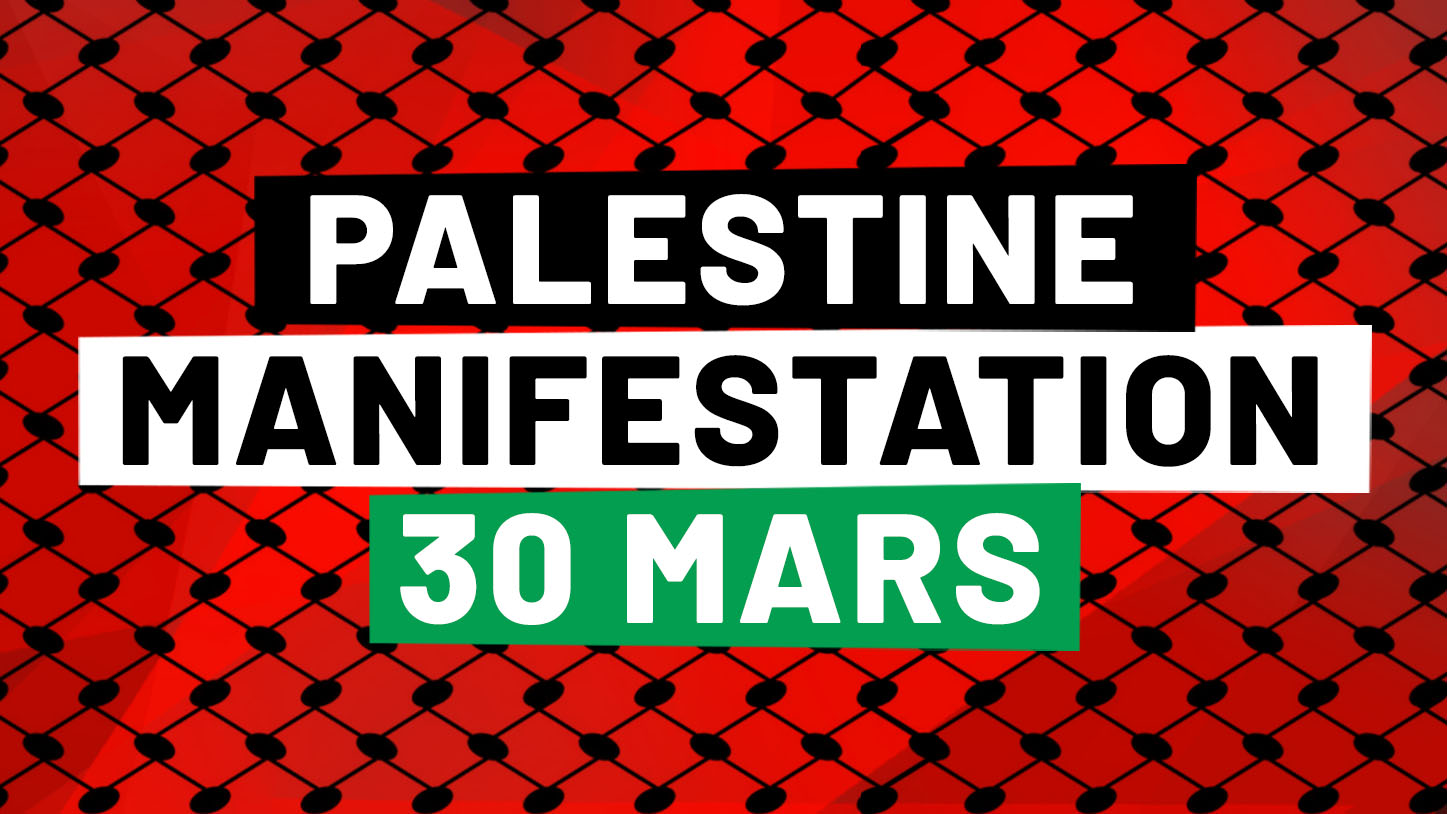 Samedi 30 mars : soutien au peuple palestinien