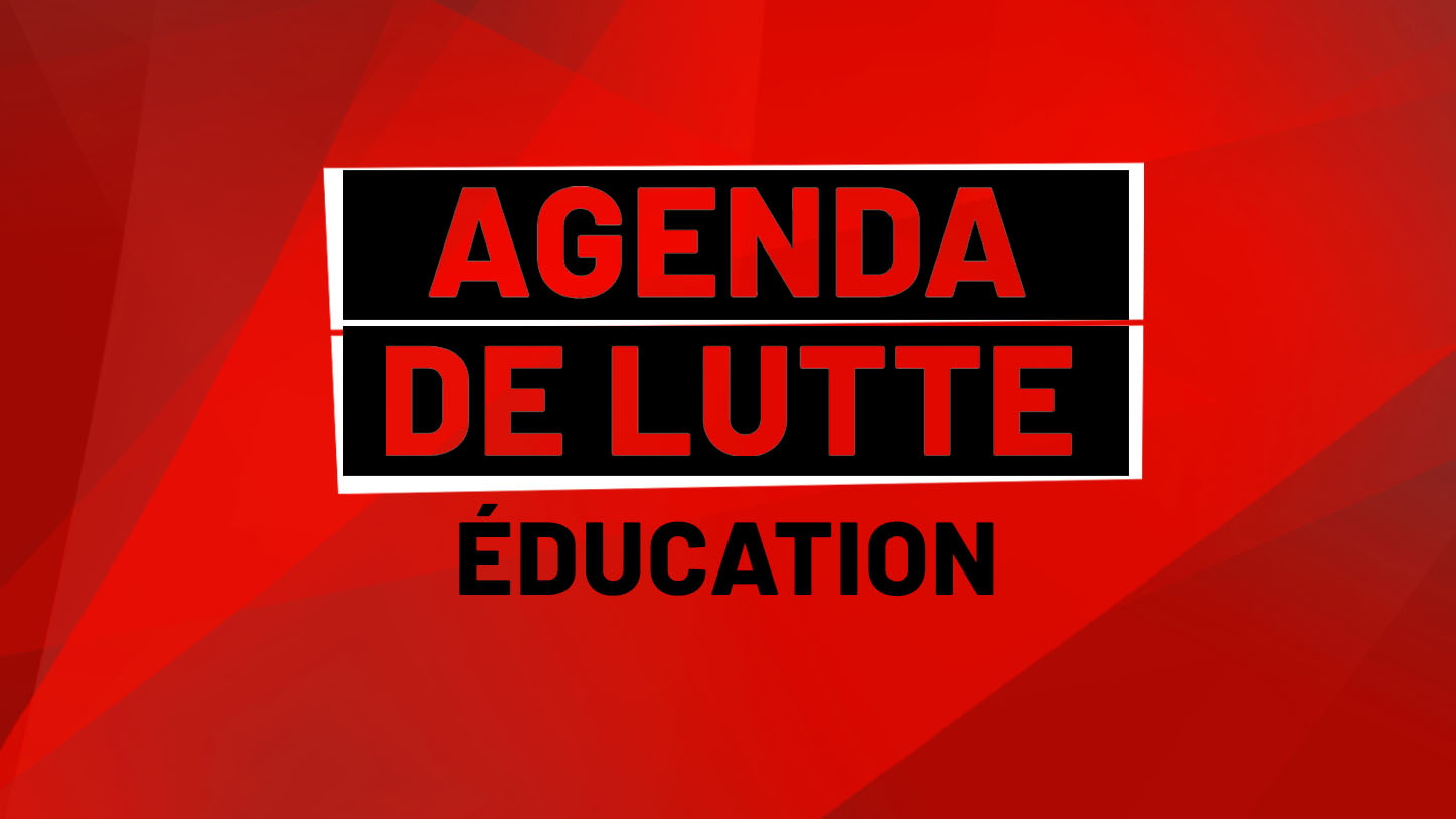 Agenda de lutte dans l’éducation