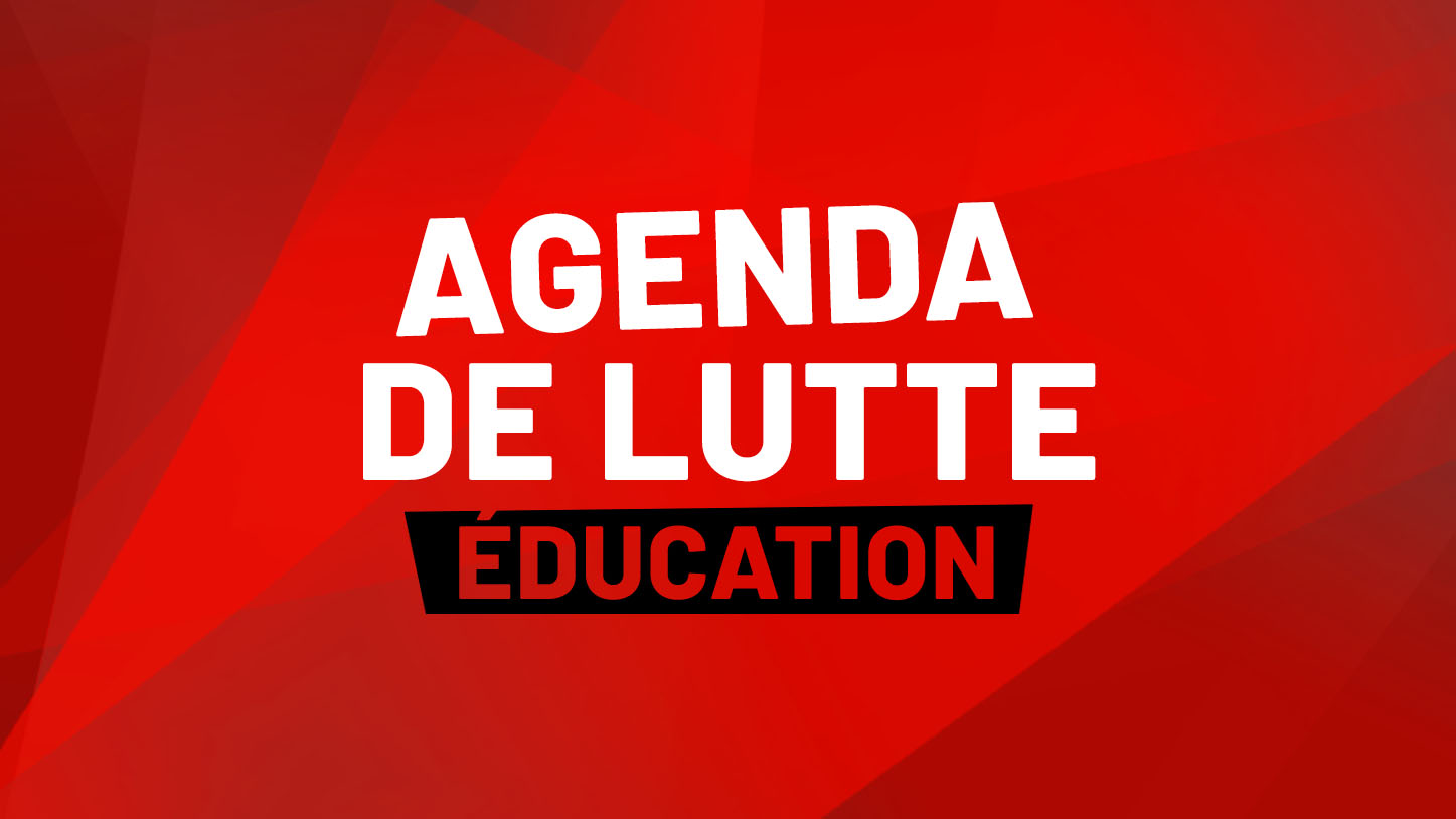 Agenda de lutte dans l’éducation