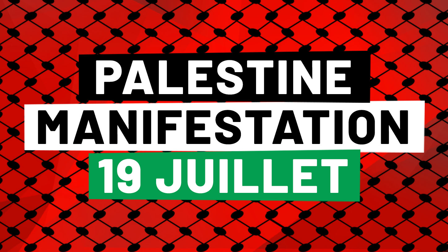 Rassemblement en soutien au peuple palestinien
