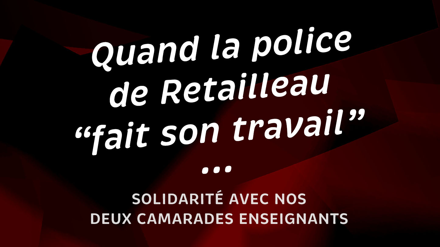 Quand la police de Retailleau “fait son travail”, elle interpelle les profs et escorte les défilés néo-fascistes