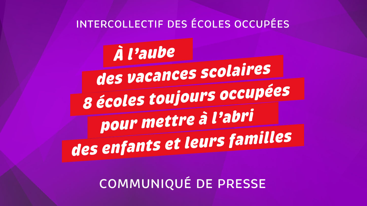 18 Juin : conférence de presse à propos des écoles occupées
