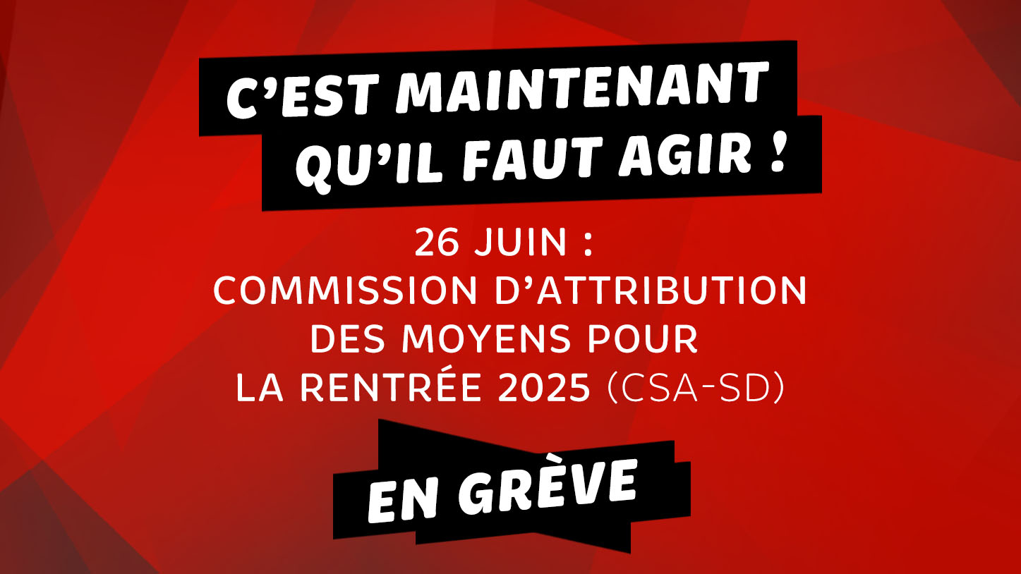 26 juin : une école pour toutes et tous, toutes et tous pour l’école !