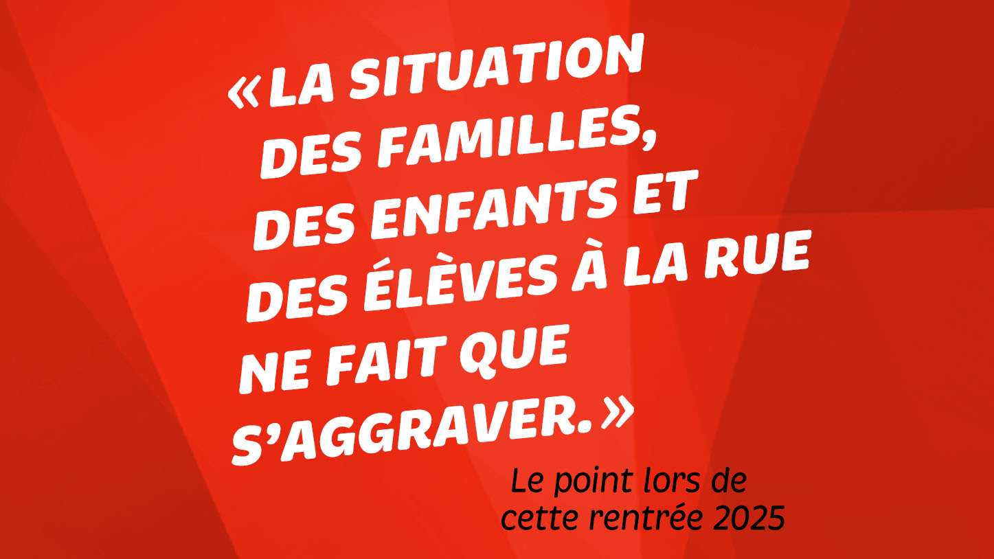 Enfants sans toit, bilan de la rentrée 2025