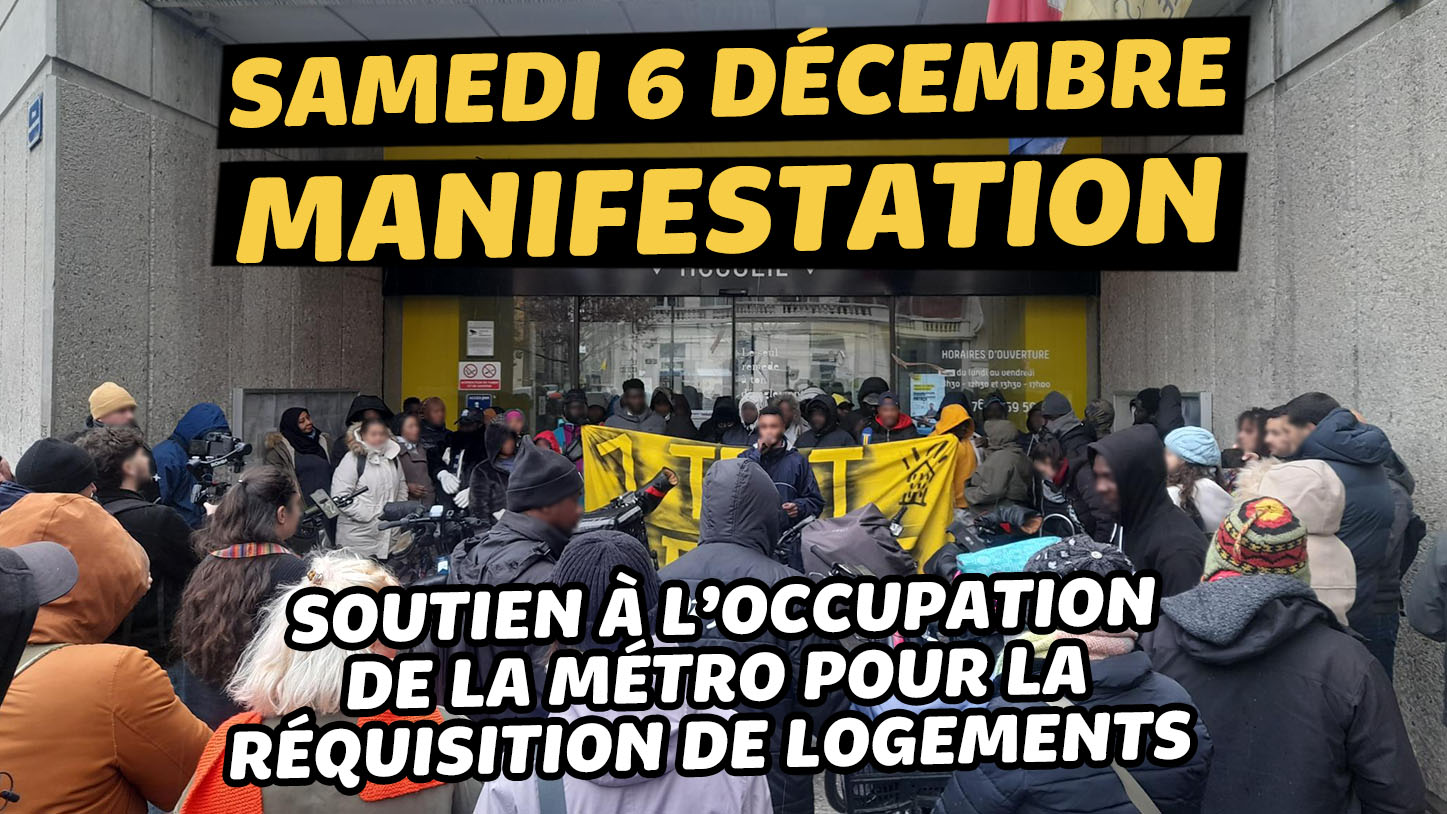 Samedi 6 décembre : manifestation pour la réquisition des logements vides !