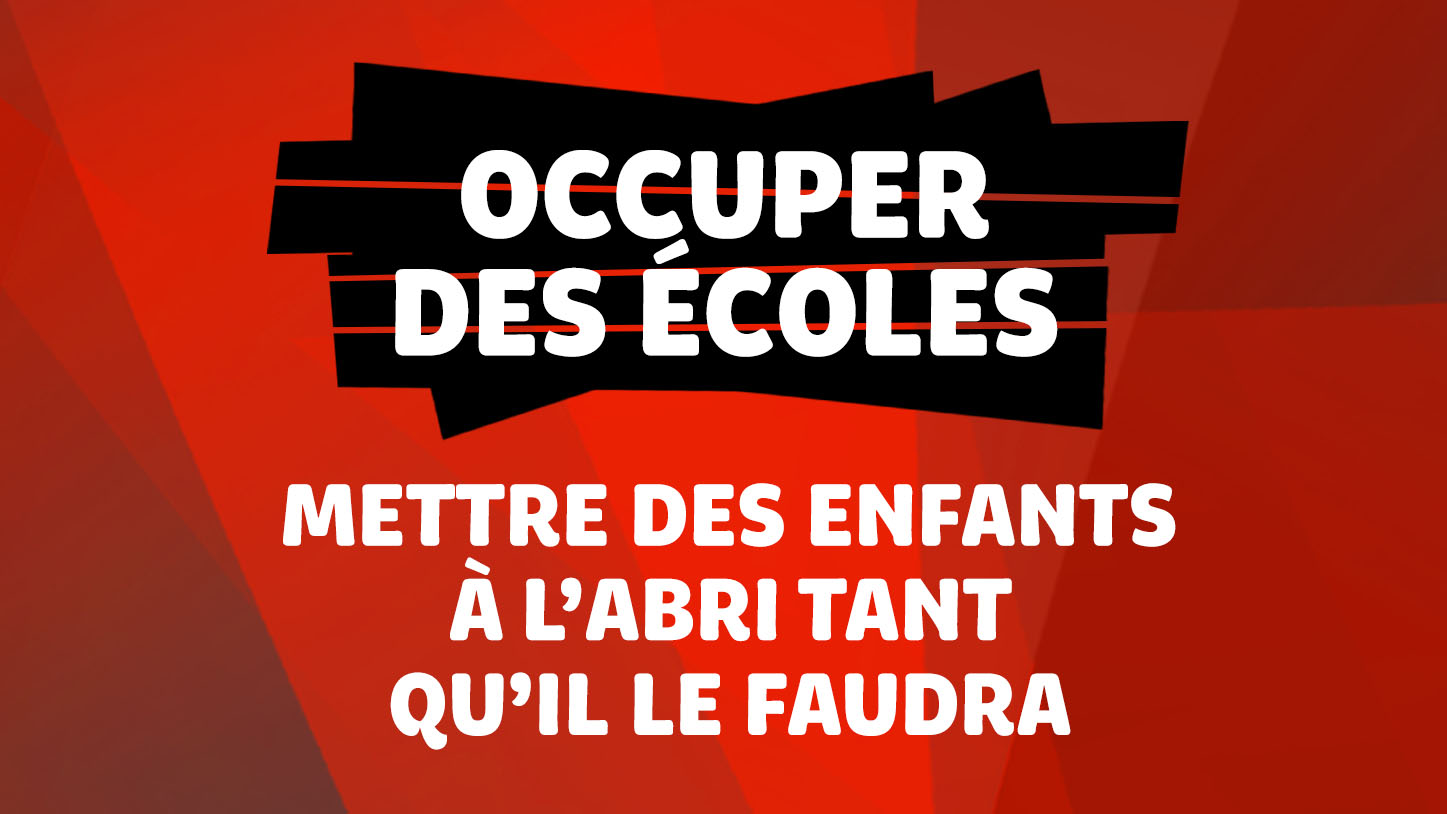 Écoles occupées : pressions de la hiérarchie, ça suffit !