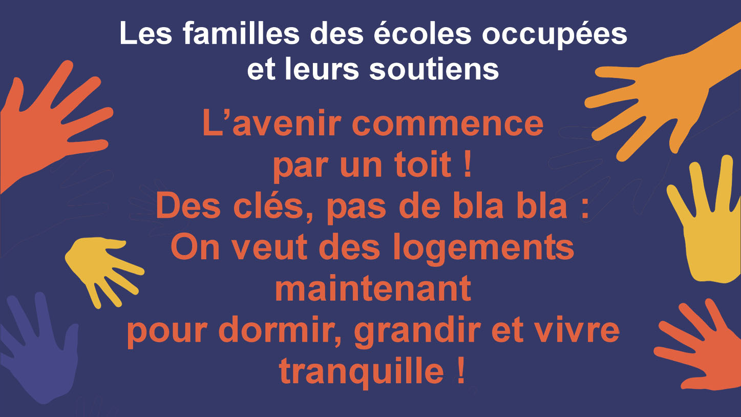 Mercredi 4 mars : conférence de presse des familles des écoles occupées