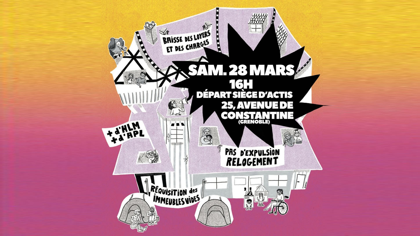 Samedi 28 mars : ensemble contre la reprise des expulsions