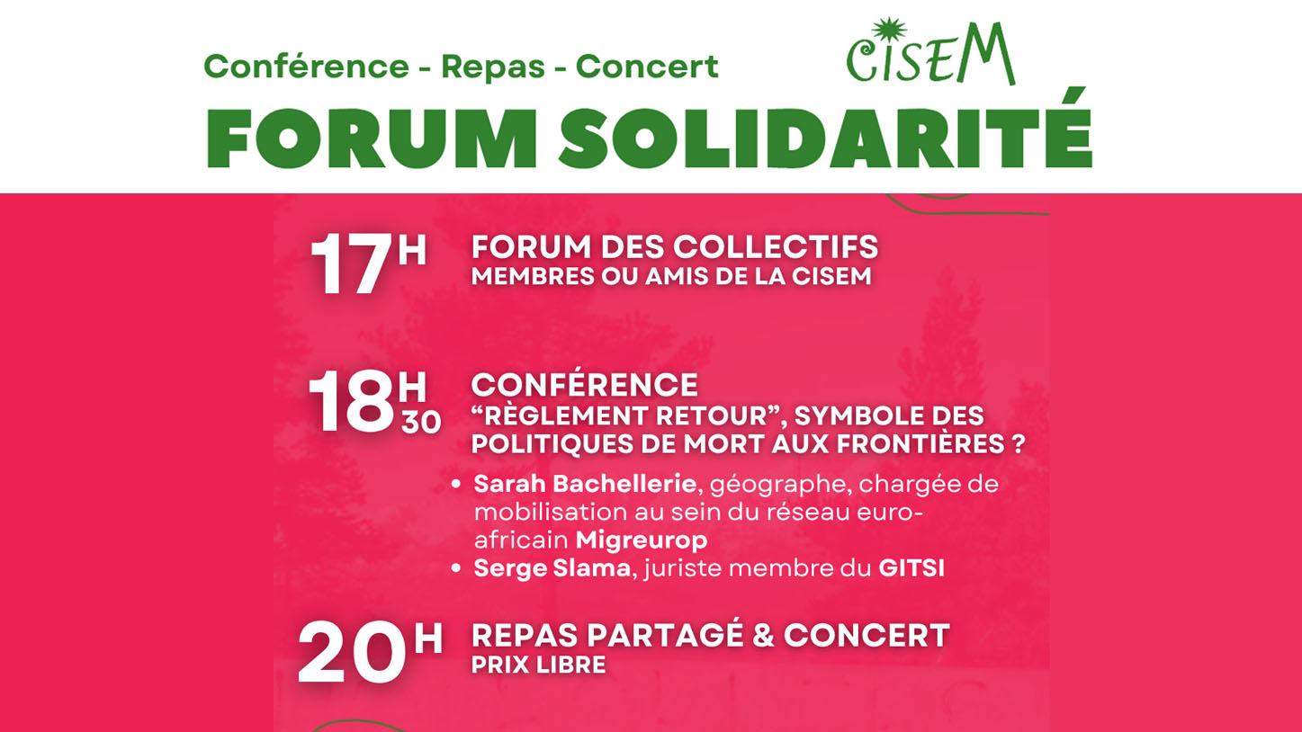 Mardi 16 juin : Lutter contre les politiques de mort aux frontières