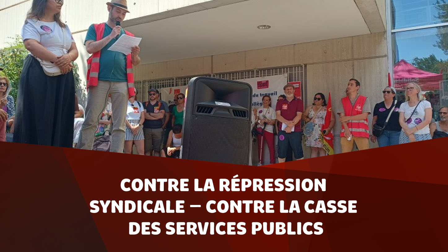 Soutien aux inspecteurs du travail Pierre et Benoît
