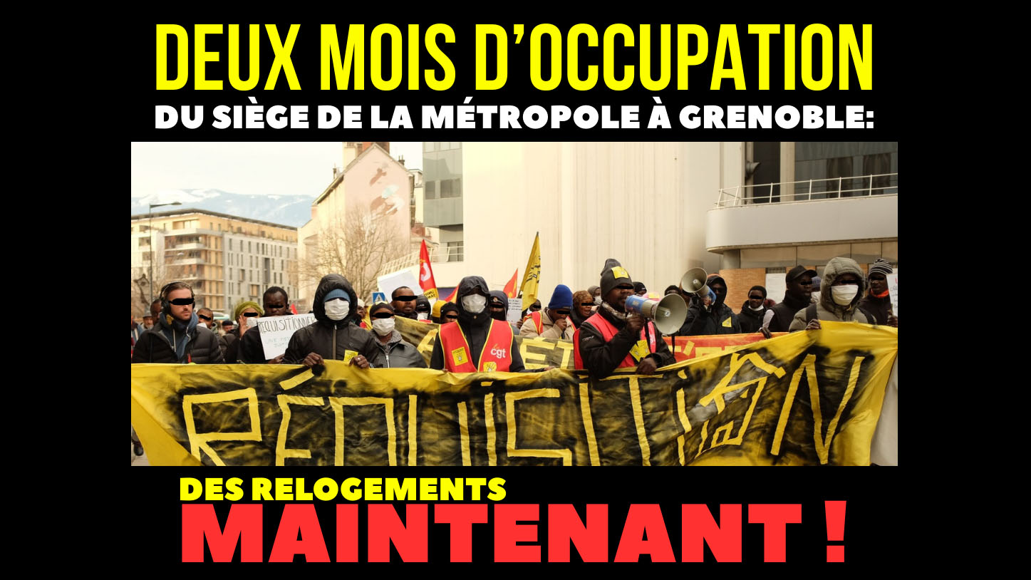 Mardi 13 janvier : rassemblement à Seyssins pour le relogement des occupant·es de la Métro