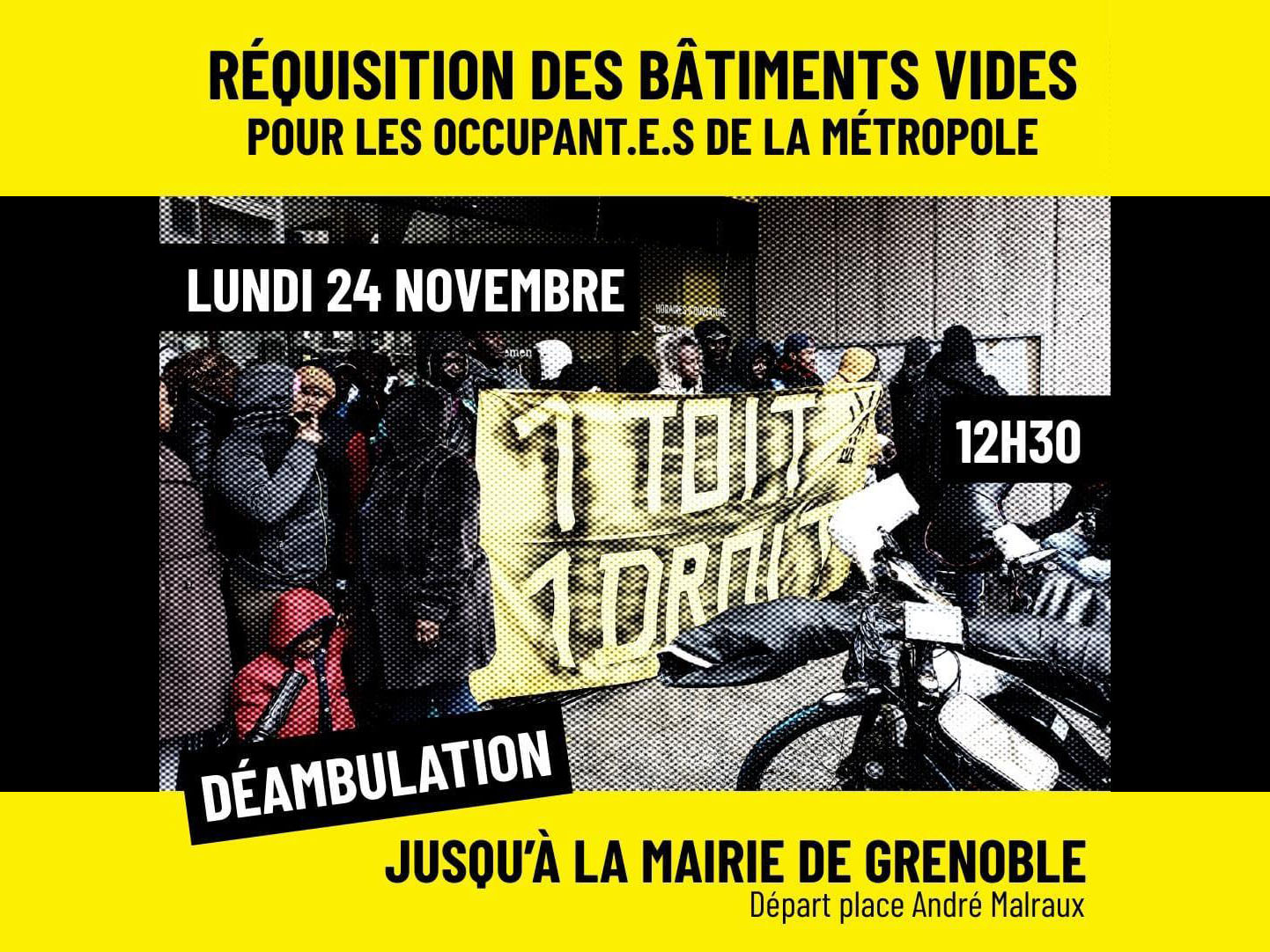 Manifestation ce lundi 24 novembre : Occupation de la Métro en cours (mis à jour)