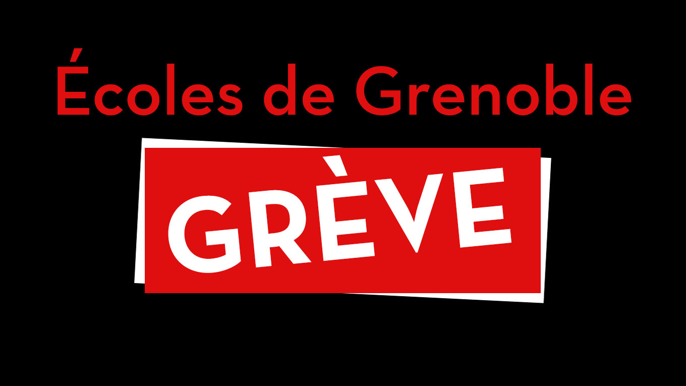 Grève des agent.e.s de la ville de Grenoble dans les écoles : A.E., Atsem, Animateurs.trices